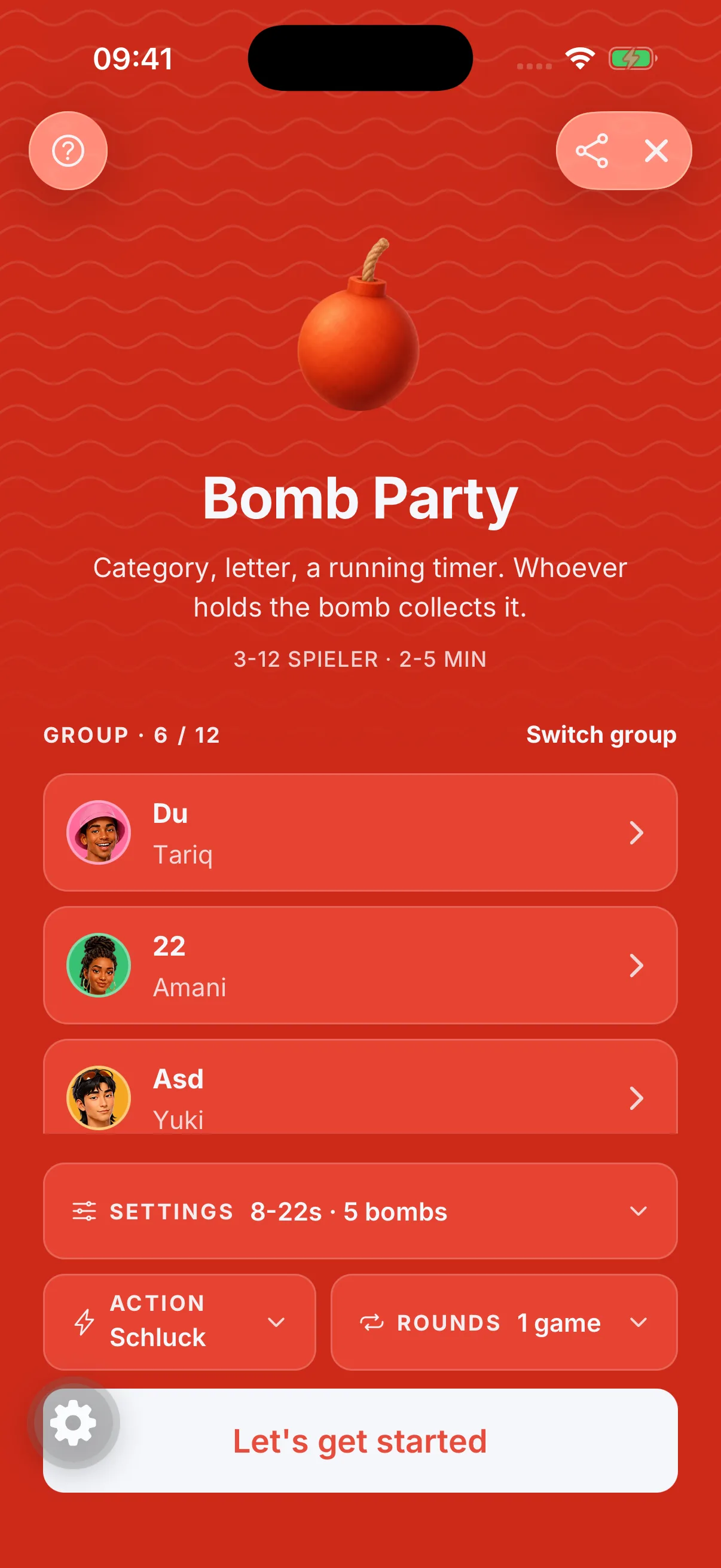 Fête à la bombe — jeux