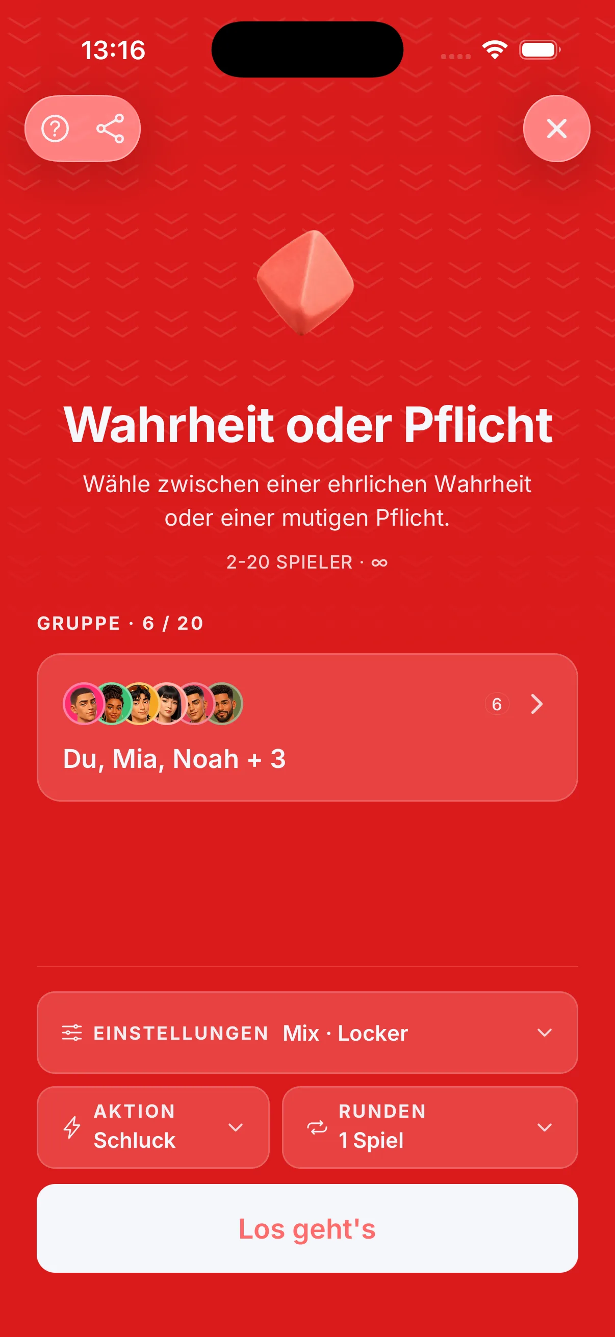 Wahrheit oder Pflicht: Spiele